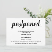 Verander de datum uitgestelde huwelijksaankondigin kaart (Staand voorkant)