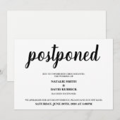 Verander de datum uitgestelde huwelijksaankondigin kaart (Voorkant / Achterkant)