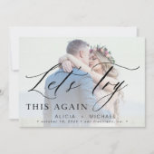 Verander de datum uitgestelde trouwfoto sparen dat save the date (Voorkant)