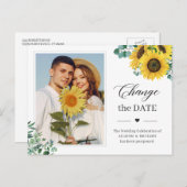 Verander de Datum van de Zonnebloem Eucalyptus Fot Briefkaart (Voorkant / Achterkant)