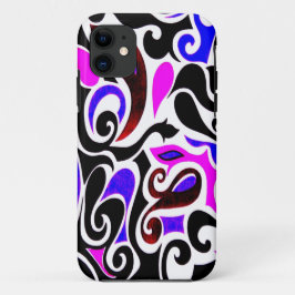 Verander de Draai van de Retro van de Kleur Wacky iPhone 11 Hoesje