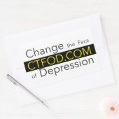 Verander de Face of Depression Banner sticker (Envelop)