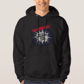 Verander elke tekst, MACHINIST, niet alle superhel Hoodie (Voorkant)