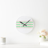 Verander het gezicht van depressie _ Wandklok Ronde Klok (Huis)