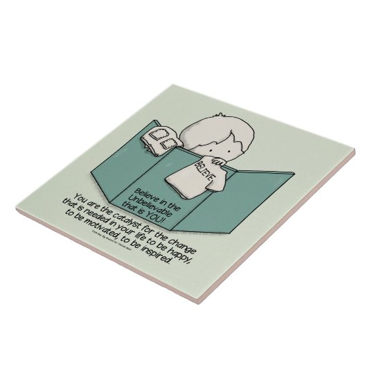 Verander het! tegeltje (Zijkant)