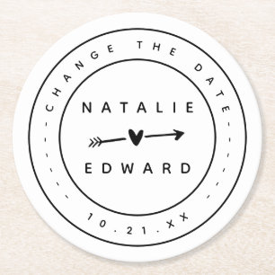 Verander het uitstel van de annulering van de gepl ronde kartonnen onderzetter