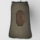 Verander Initiaal, leder leder in lederen badge Ki Golfheadcover (Draai 90)