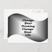 Verander je denken Verander je leven Briefkaart (Voorkant / Achterkant)