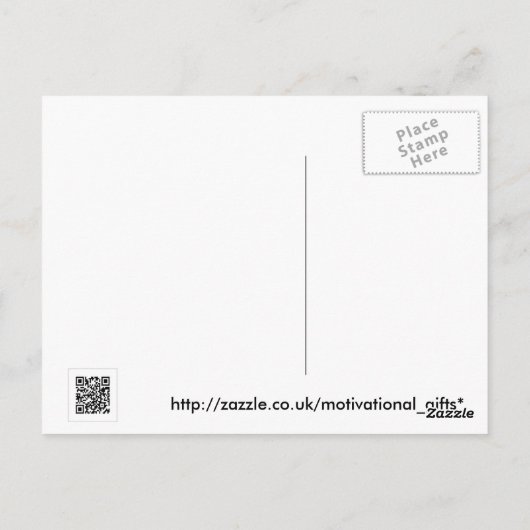 Verander je denken Verander je leven Briefkaart (Achterkant)