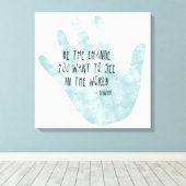 Verander je hand canvas afdruk (Insitu (Houten vloer))