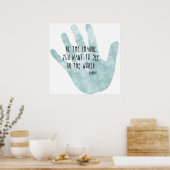 Verander je hand poster (Keuken)