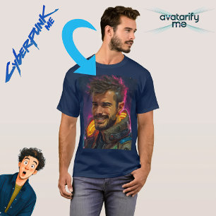 Verander jezelf of iemand anders in een personage t-shirt