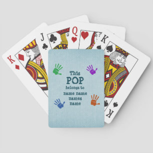 Verander om het even welke tekst - Deze Pop behoor Pokerkaarten