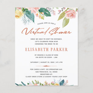 Verander plannen BUDGET bruidsbloemen virtuele sho