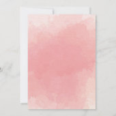 Verander Plannen Trouw Waterverf Goud Bloemig Roze Save The Date (Achterkant)