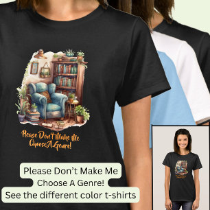 Verander tekst, laat me alsjeblieft geen genre kie t-shirt