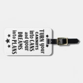 Verander uw Cannots in het Bagagelabel van Cans (Voorkant horizontaal)