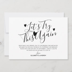 Verander van datum voor uitstellen van huwelijk Pr Aankondiging