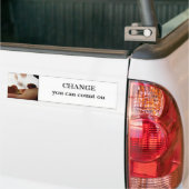 Verander waarop je kunt rekenen. bumpersticker (Op Truck)