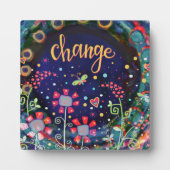 Verander Wildflower Butterfly Whimsical  Fotoplaat (Voorkant)