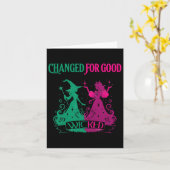 Veranderd voor goede slechte grappige Halloween he Kaart (Gele Bloem)