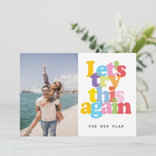 Veranderde datum uitgestelde geannuleerde evenemen kaart (Staand voorkant)