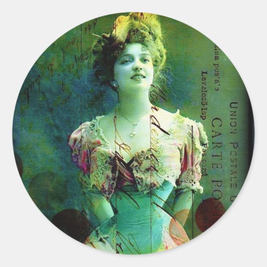  Veranderde Kunst Ronde Sticker (Voorkant)