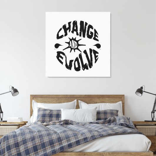 VERANDEREN EN EVOLUEREN CANVAS AFDRUK (Insitu (Slaapkamer))