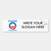 VERANDEREN HET NU TERUG BUMPERSTICKER (Voorkant)