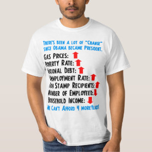 Verandering - Anti-Obama 2012 T-shirt