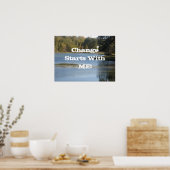 Verandering begint met mij! poster (Keuken)