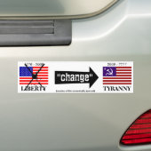 "verandering" bumpersticker (Op auto)