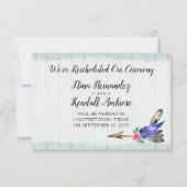 Verandering datum Rustic Boho Uitgestelde bruiloft Save The Date (Achterkant)