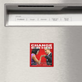 Verandering - Fist Bump Magnet (rood) Magneet (Insitu (Vaatwasser))