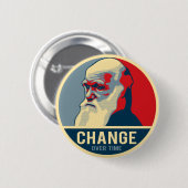 Verandering in de tijd ronde button 5,7 cm (Voorkant /achterkant)