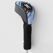 Verandering in om het even welk Initiaal, Zwarte B Golfheadcover (Schuin)