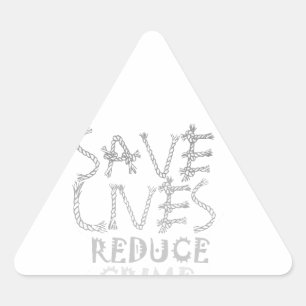 Verandering mogelijk maken met de :Save Lives Redu Driehoek Sticker
