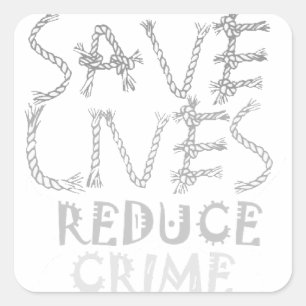 Verandering mogelijk maken met de :Save Lives Redu Vierkante Sticker