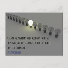 Verandering slechts gebeurt (1) briefkaart