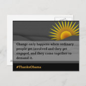 Verandering slechts gebeurt (2) briefkaart (Voorkant / Achterkant)