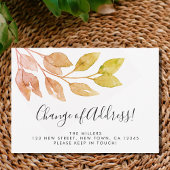 Verandering van Adres Herfst Foliage Moving Aankondiging