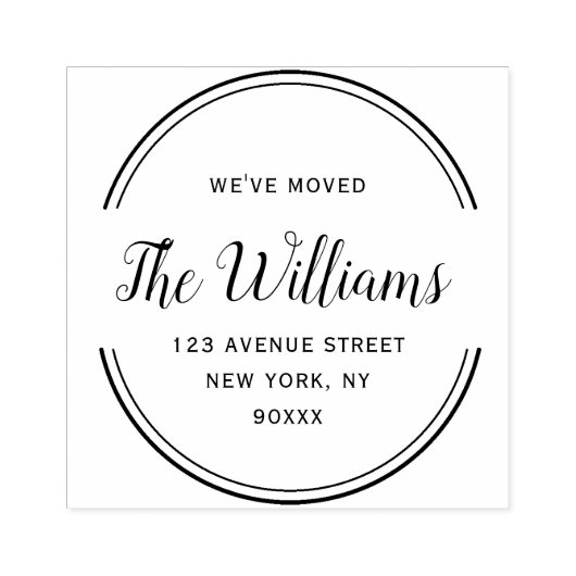 Verandering van adres in script voor geometrisch l 	rubberstempel (Afrduk)