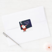 Verandering van adres sticker kerstman (Envelop)