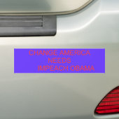 VERANDERING VAN AMERIKA        NEEDSIMPEACH OBAMA BUMPERSTICKER (Op auto)