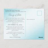 Verandering van datum Basketball Bat Mitzvah Briefkaart (Achterkant)