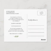 Verandering van datum Eenvoudige geometrische elyp Briefkaart (Achterkant)