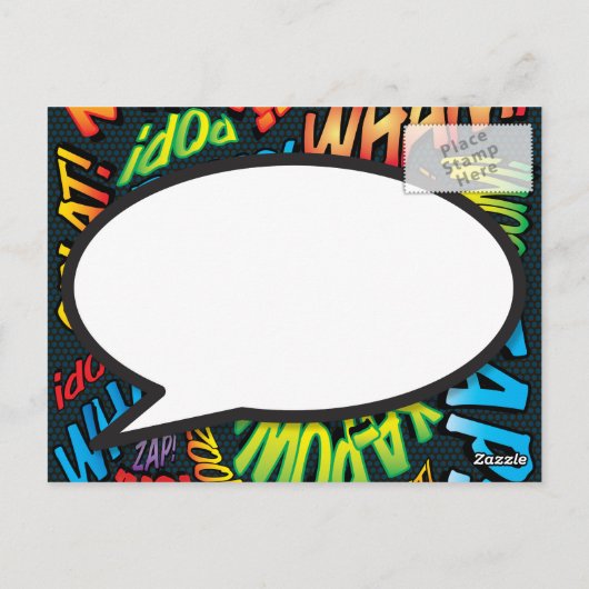 Verandering van Datum Fun Uitgesteld Fun Comic Mod Briefkaart (Achterkant)