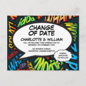 Verandering van Datum Fun Uitgesteld Fun Comic Mod Briefkaart (Voorkant)