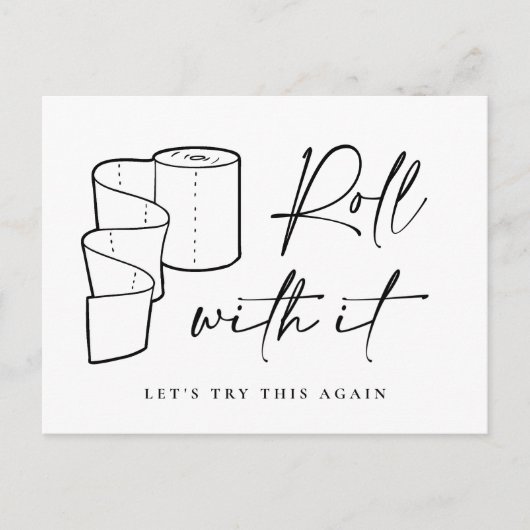 Verandering van Datum Uitgestelde annulering Briefkaart (Voorkant)