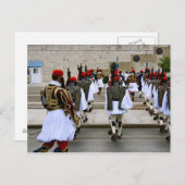 Verandering van de bewakers in het Briefkaart van (Voorkant / Achterkant)